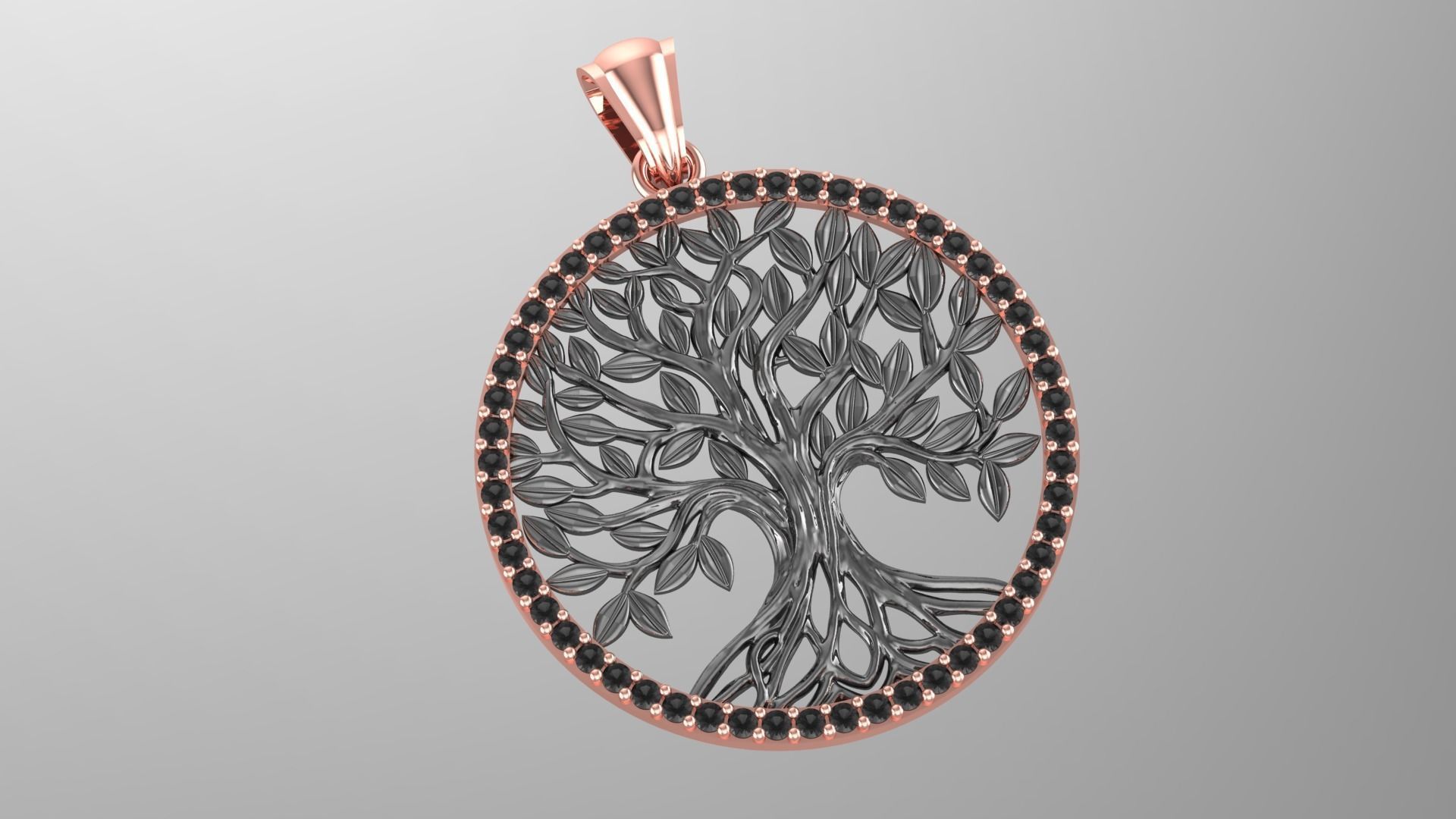 Tree of Life Necklace  New-1 3D print model_4