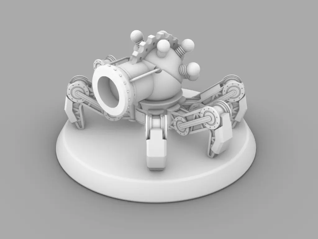 Eldritch Cannon Tabletop Miniature 3D print model_0