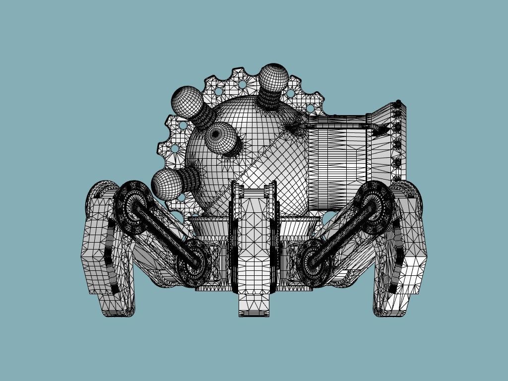 Eldritch Cannon Tabletop Miniature 3D print model_4