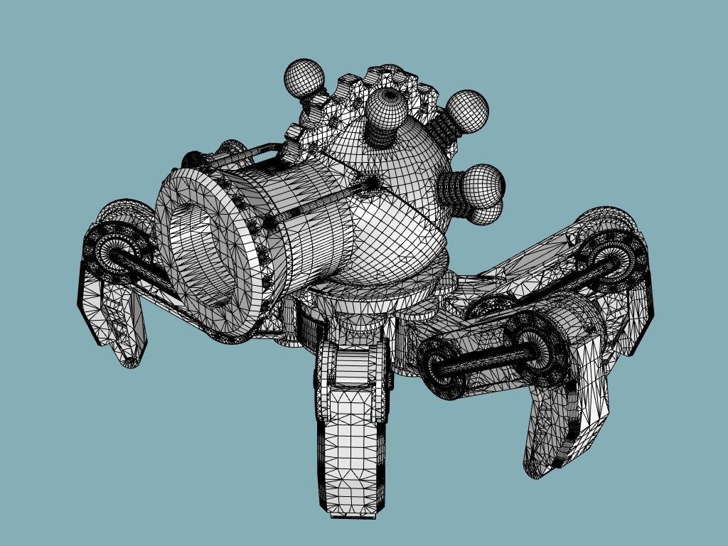 Eldritch Cannon Tabletop Miniature 3D print model_1