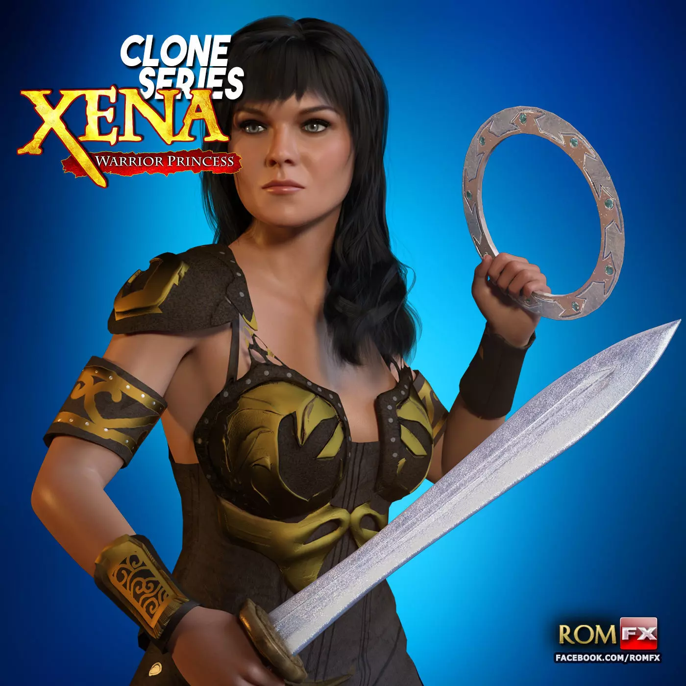 Clone Series - Xena For G8F And G81F 3D model_0