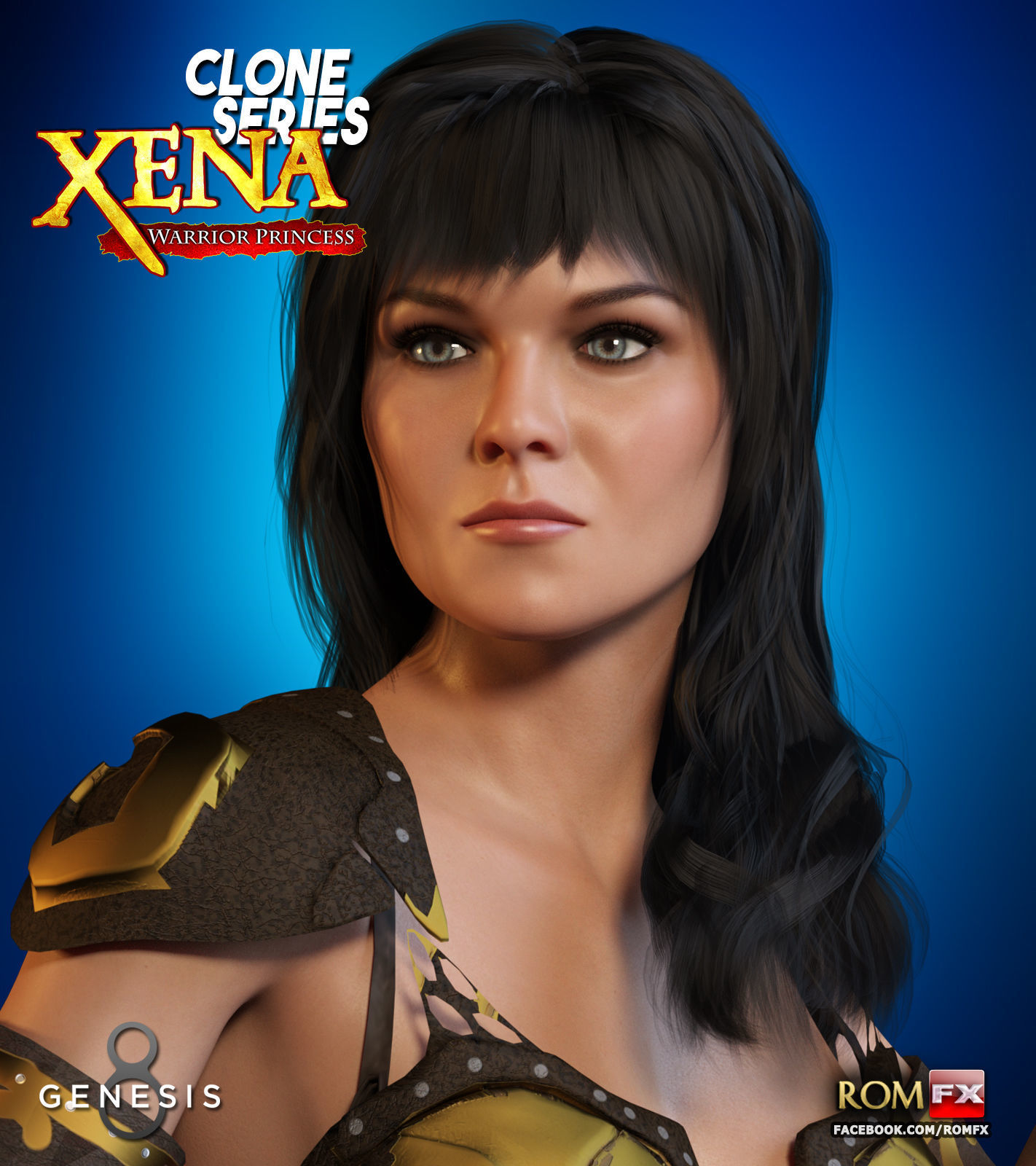 Clone Series - Xena For G8F And G81F 3D model_1