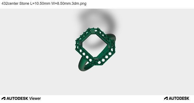 Women Ring With an Asscher Cut Center Stone 3D print model