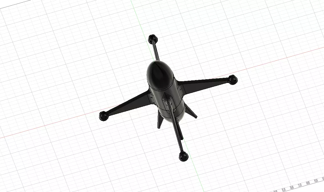 KAMIKAZE ROCKET DRONE V1 3D print model_0