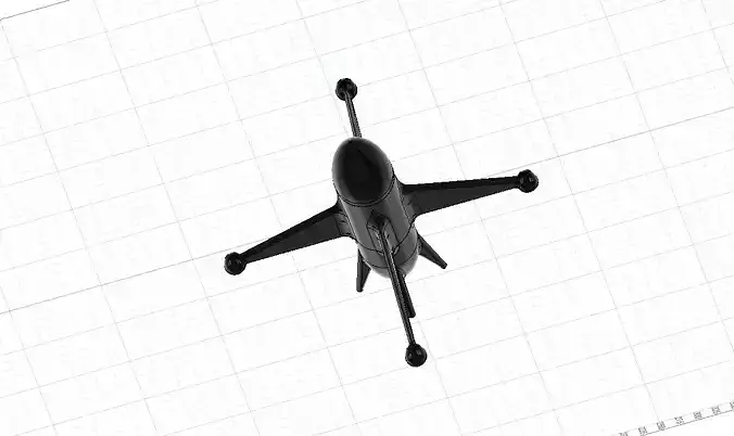 KAMIKAZE ROCKET DRONE V1 3D print model