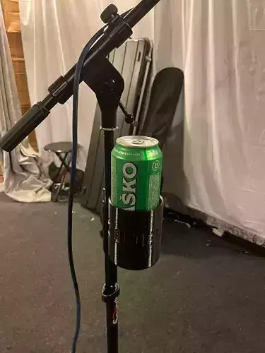 Beer holder for mic stand 3D print model