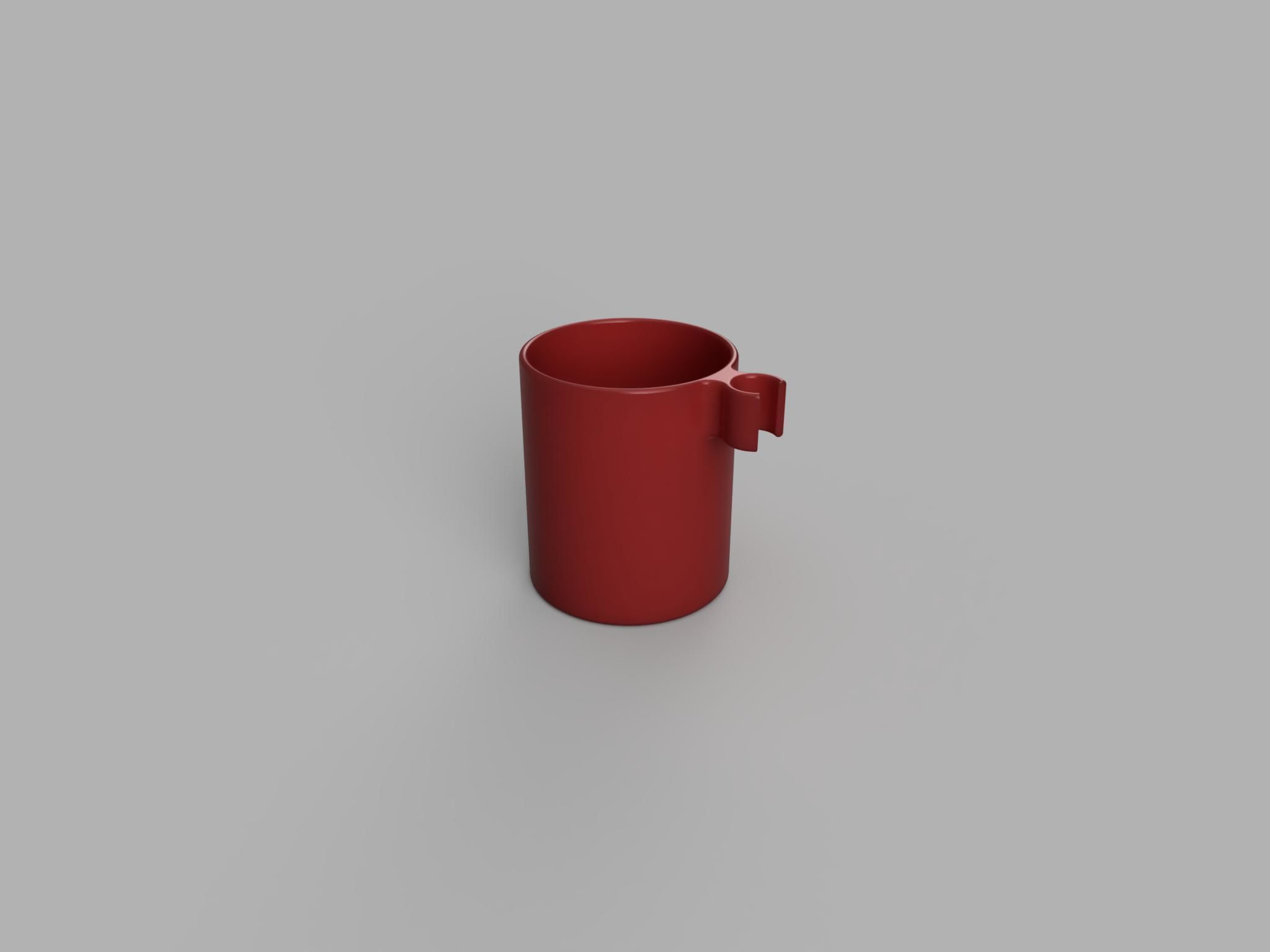 Beer holder for mic stand 3D print model_2