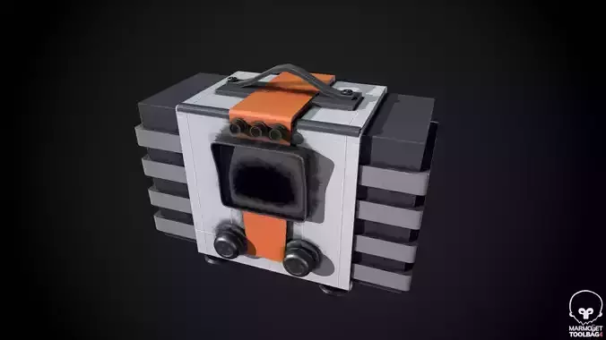 Vintage-Retro Radio - 1 3D model