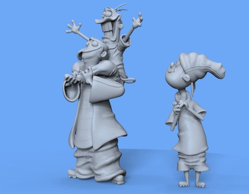 ED EDD AND EDDY FROM CARTOONNETWORK - PARTS AND COMPLETE 3D print model_11