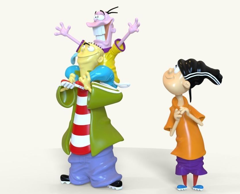 ED EDD AND EDDY FROM CARTOONNETWORK - PARTS AND COMPLETE 3D print model_1