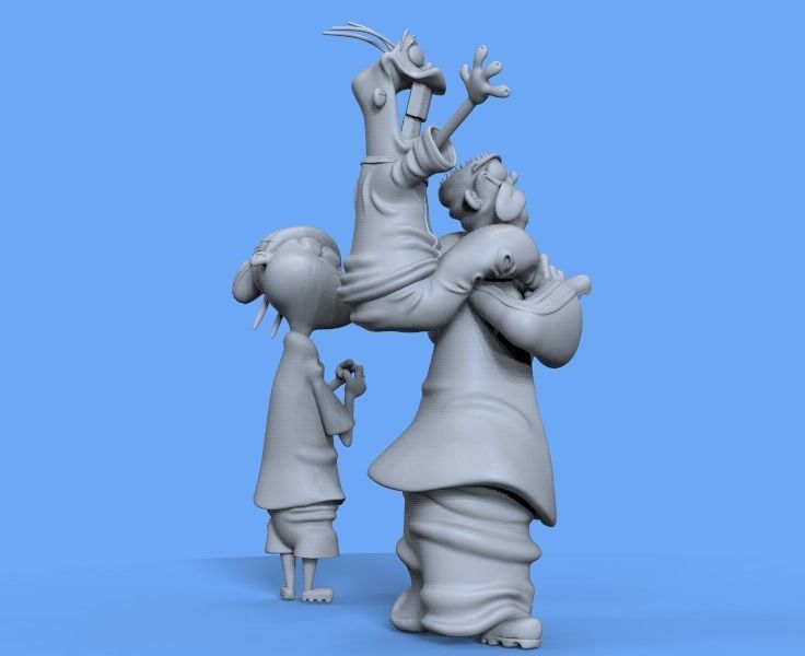 ED EDD AND EDDY FROM CARTOONNETWORK - PARTS AND COMPLETE 3D print model_15