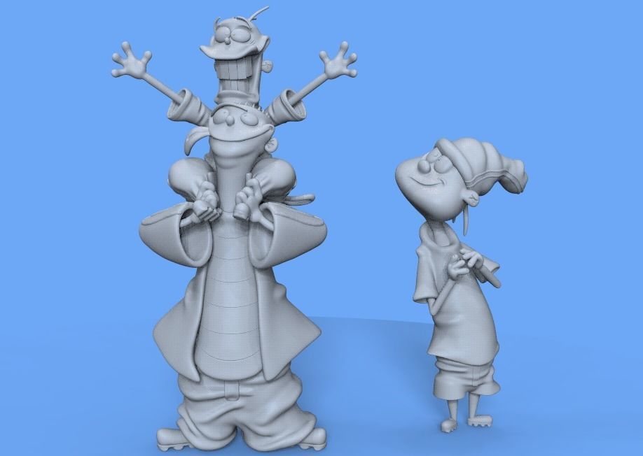 ED EDD AND EDDY FROM CARTOONNETWORK - PARTS AND COMPLETE 3D print model_10