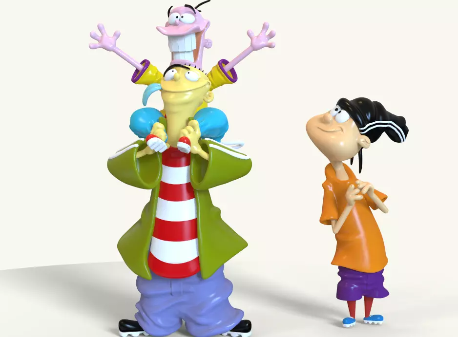 ED EDD AND EDDY FROM CARTOONNETWORK - PARTS AND COMPLETE 3D print model_0