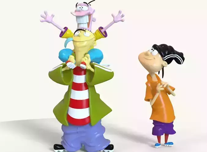 ED EDD AND EDDY FROM CARTOONNETWORK - PARTS AND COMPLETE 3D print model