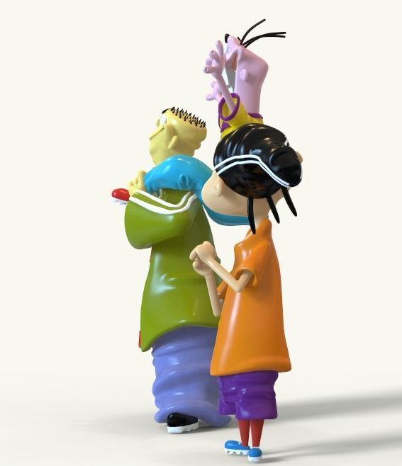 ED EDD AND EDDY FROM CARTOONNETWORK - PARTS AND COMPLETE 3D print model_3