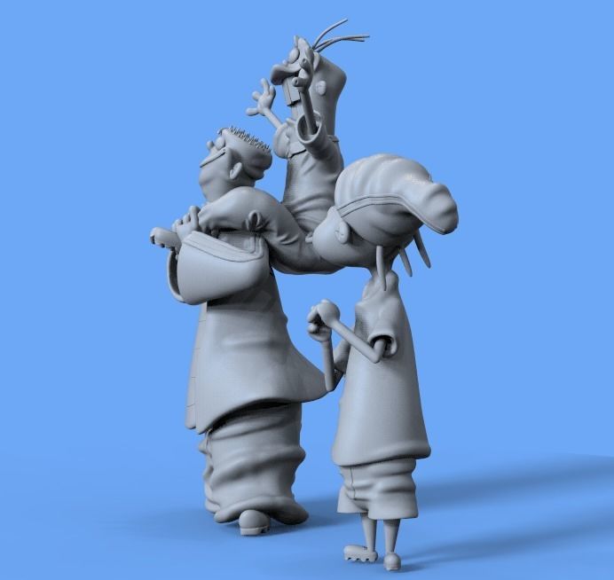 ED EDD AND EDDY FROM CARTOONNETWORK - PARTS AND COMPLETE 3D print model_12