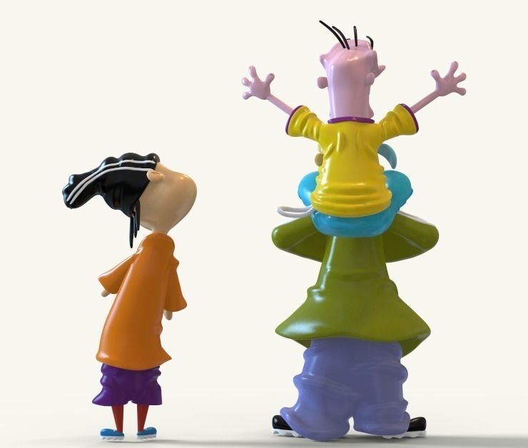ED EDD AND EDDY FROM CARTOONNETWORK - PARTS AND COMPLETE 3D print model_5
