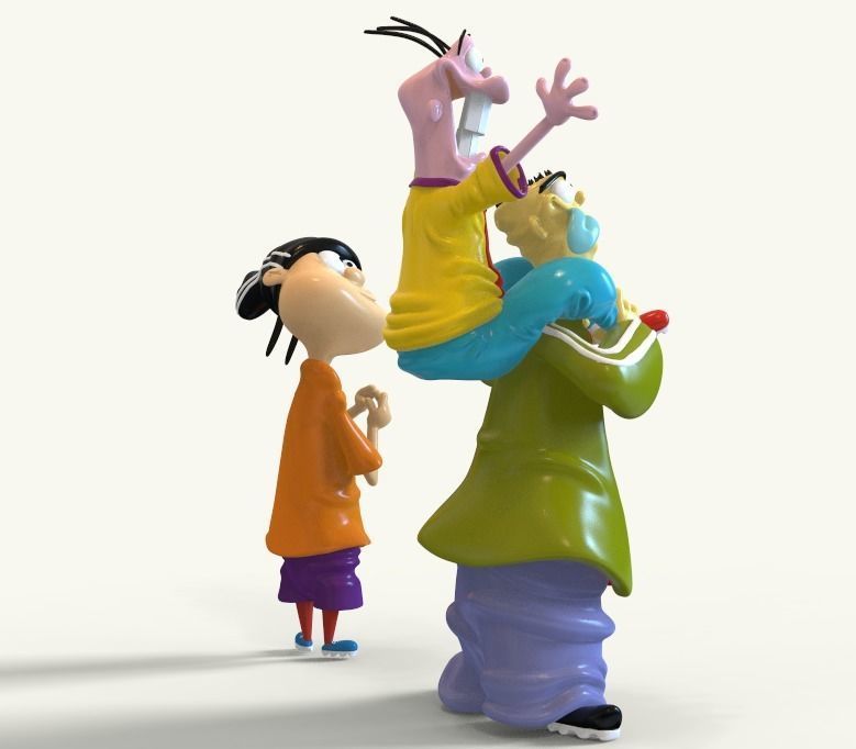 ED EDD AND EDDY FROM CARTOONNETWORK - PARTS AND COMPLETE 3D print model_6