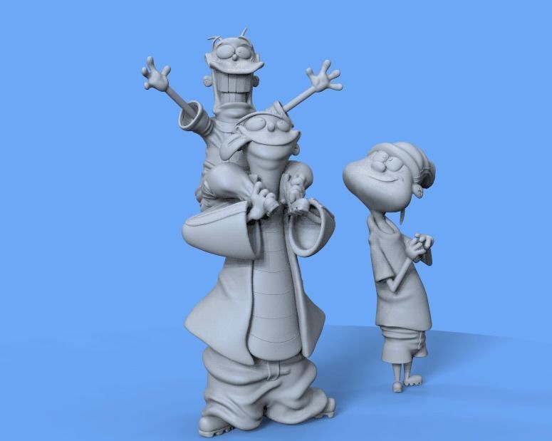 ED EDD AND EDDY FROM CARTOONNETWORK - PARTS AND COMPLETE 3D print model_16