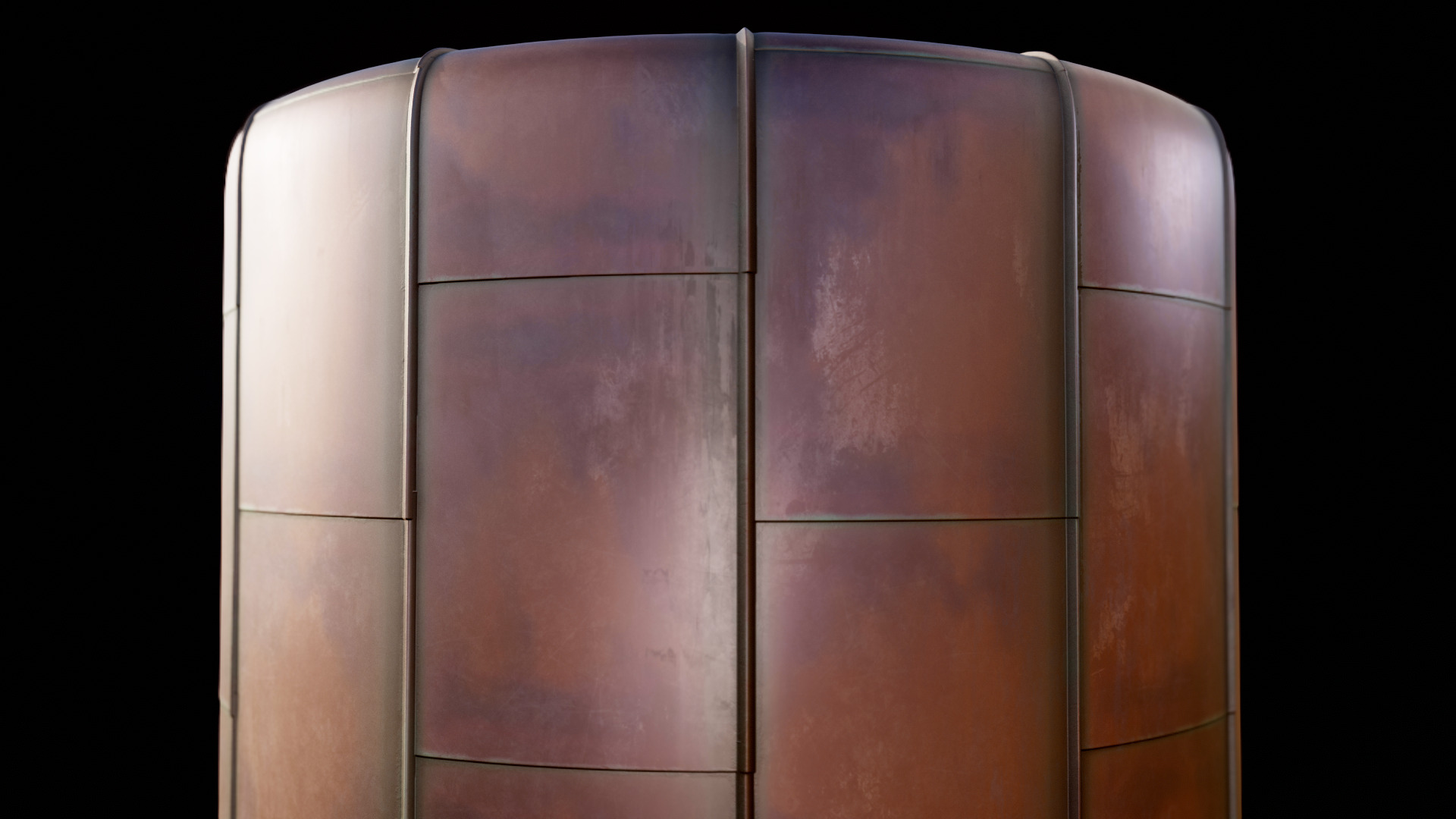 Seamless copper roof PBR material Texture_1
