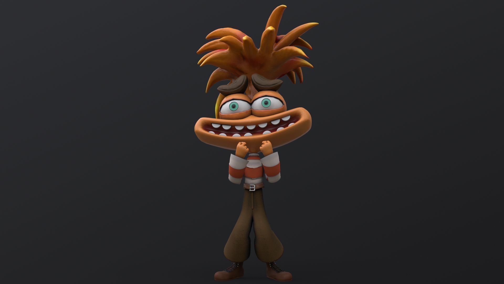 Anxiety from Inside Out Renderable 3D model_11
