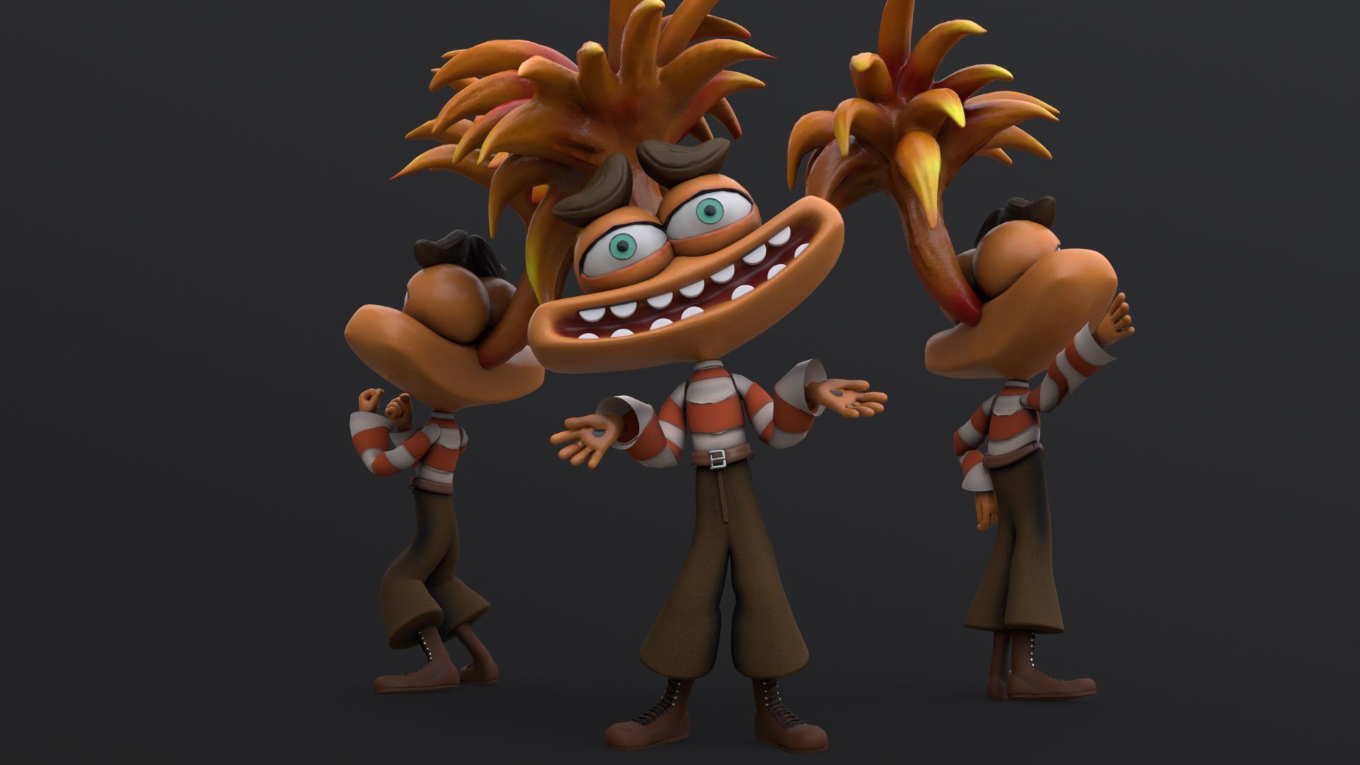 Anxiety from Inside Out Renderable 3D model_17