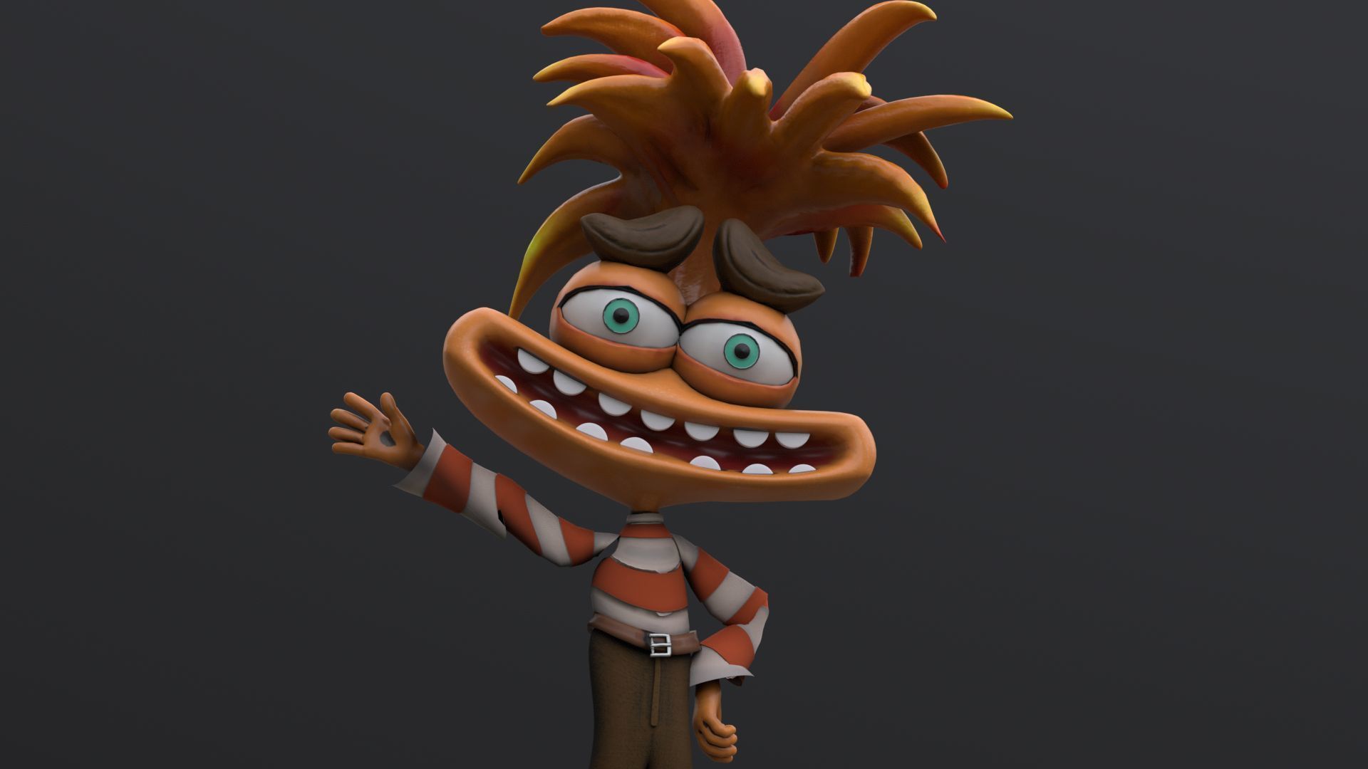 Anxiety from Inside Out Renderable 3D model_12