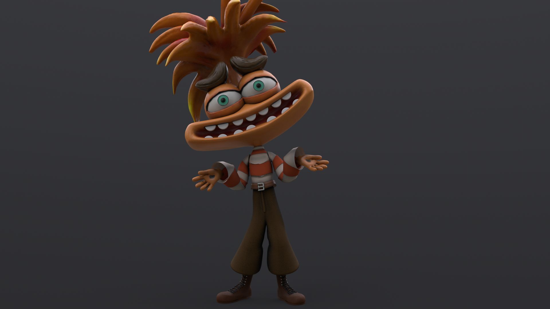 Anxiety from Inside Out Renderable 3D model_13
