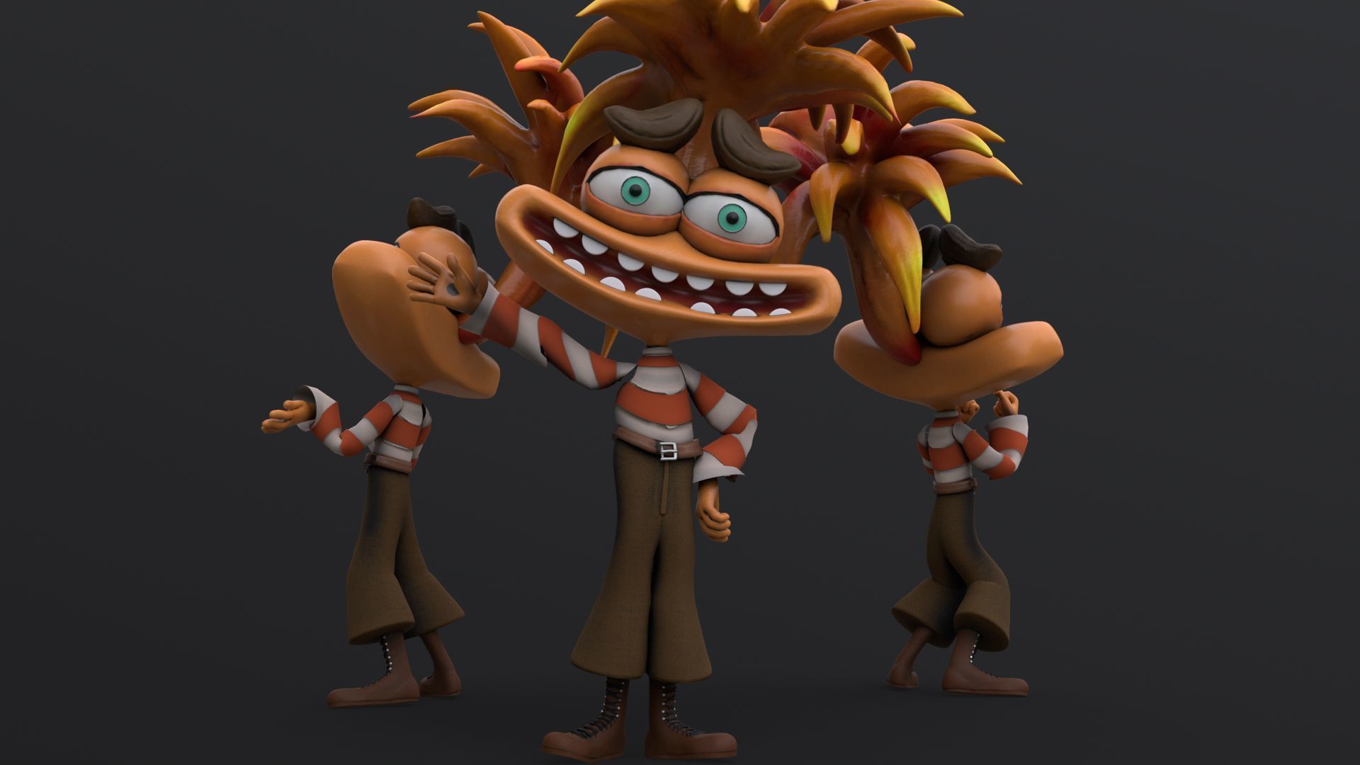 Anxiety from Inside Out Renderable 3D model_16