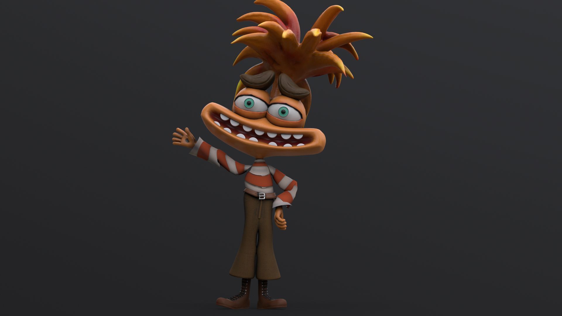 Anxiety from Inside Out Renderable 3D model_14