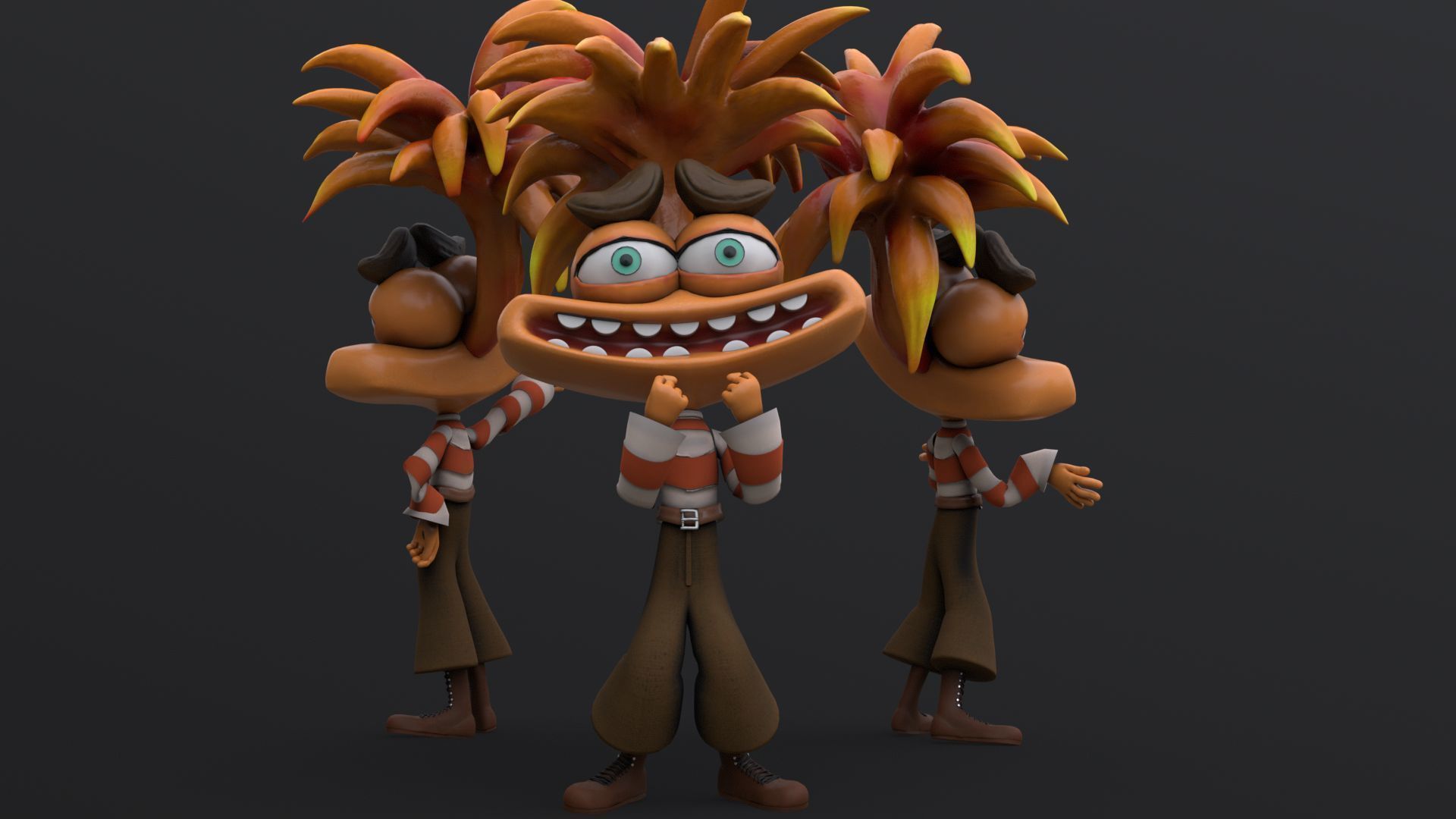 Anxiety from Inside Out Renderable 3D model_15
