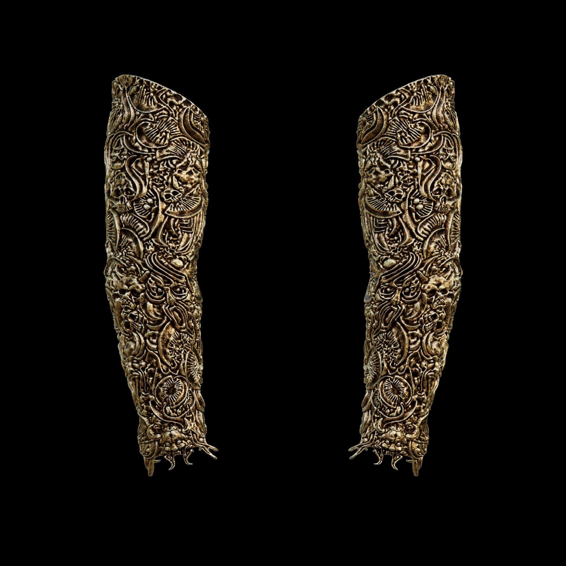 Gortash Fantasy Cloth of Authority Armbands Baldurs Gate 3 3D print model_1