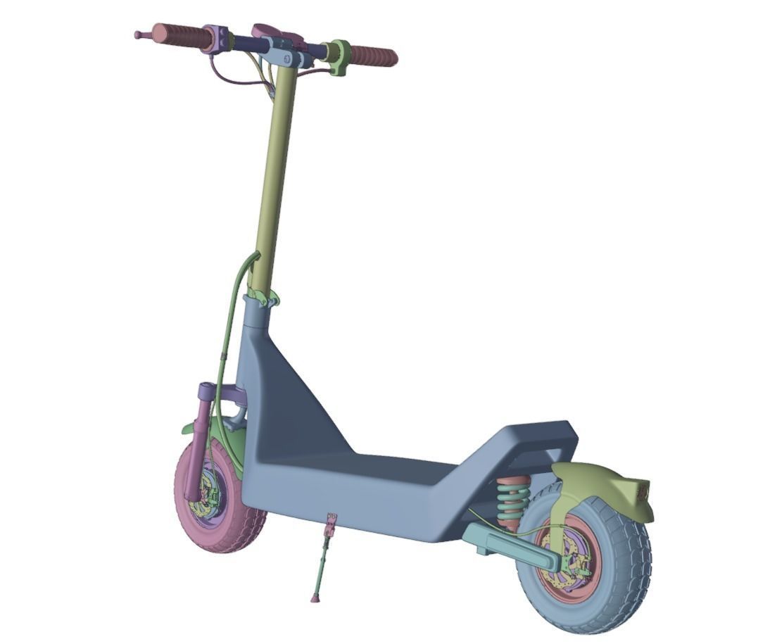 Electric Scooter 3D model_23