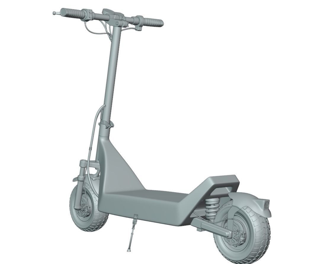 Electric Scooter 3D model_12