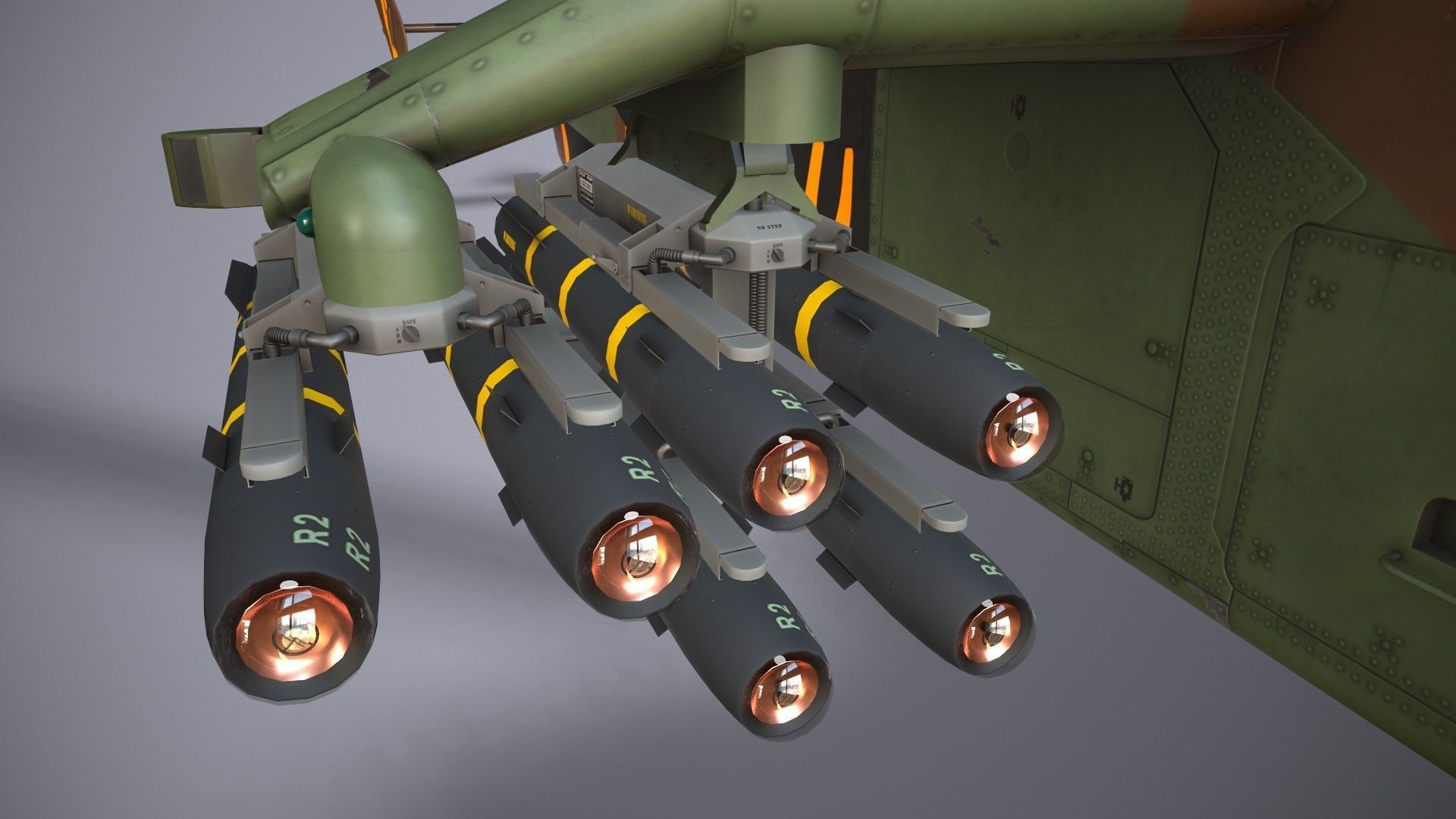 EC-665 Tiger HAD France 2 Basic Animation Low-poly 3D model_27