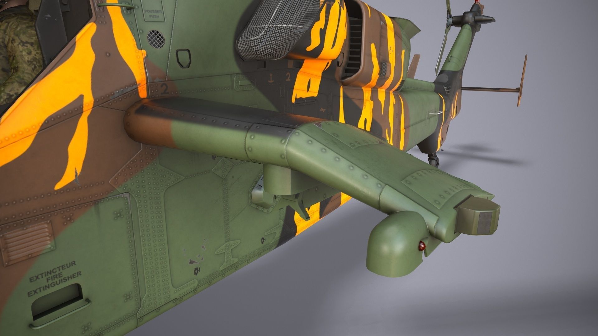 EC-665 Tiger HAD France 2 Basic Animation Low-poly 3D model_12