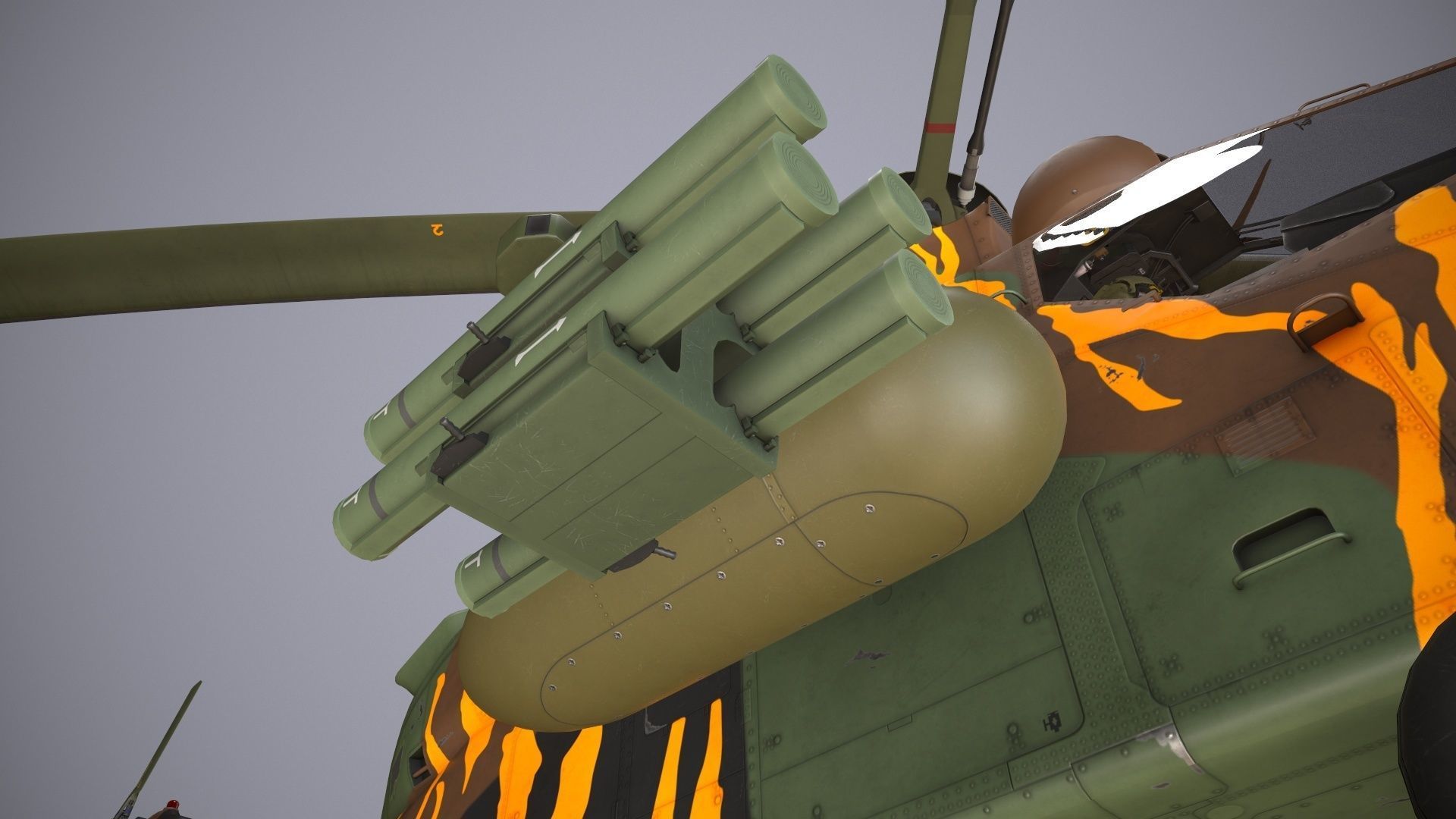 EC-665 Tiger HAD France 2 Basic Animation Low-poly 3D model_26