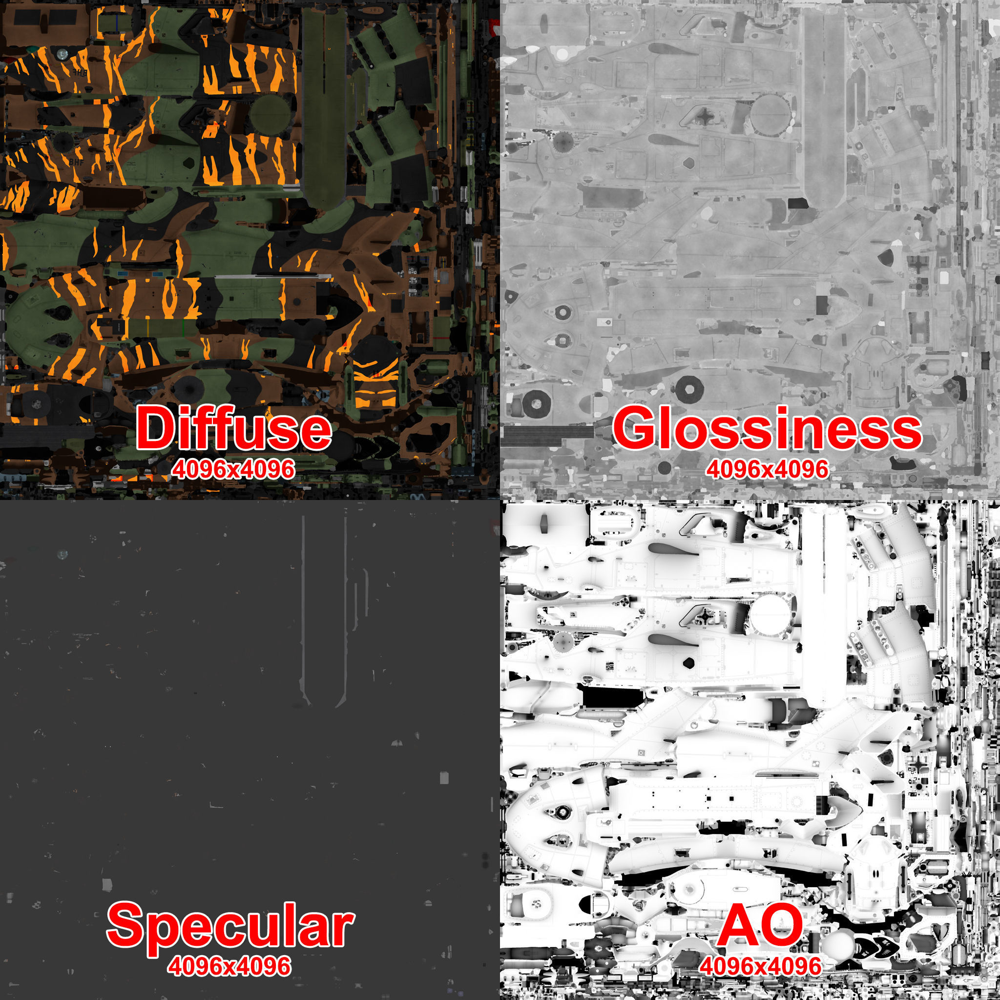 EC-665 Tiger HAD France 2 Basic Animation Low-poly 3D model_61
