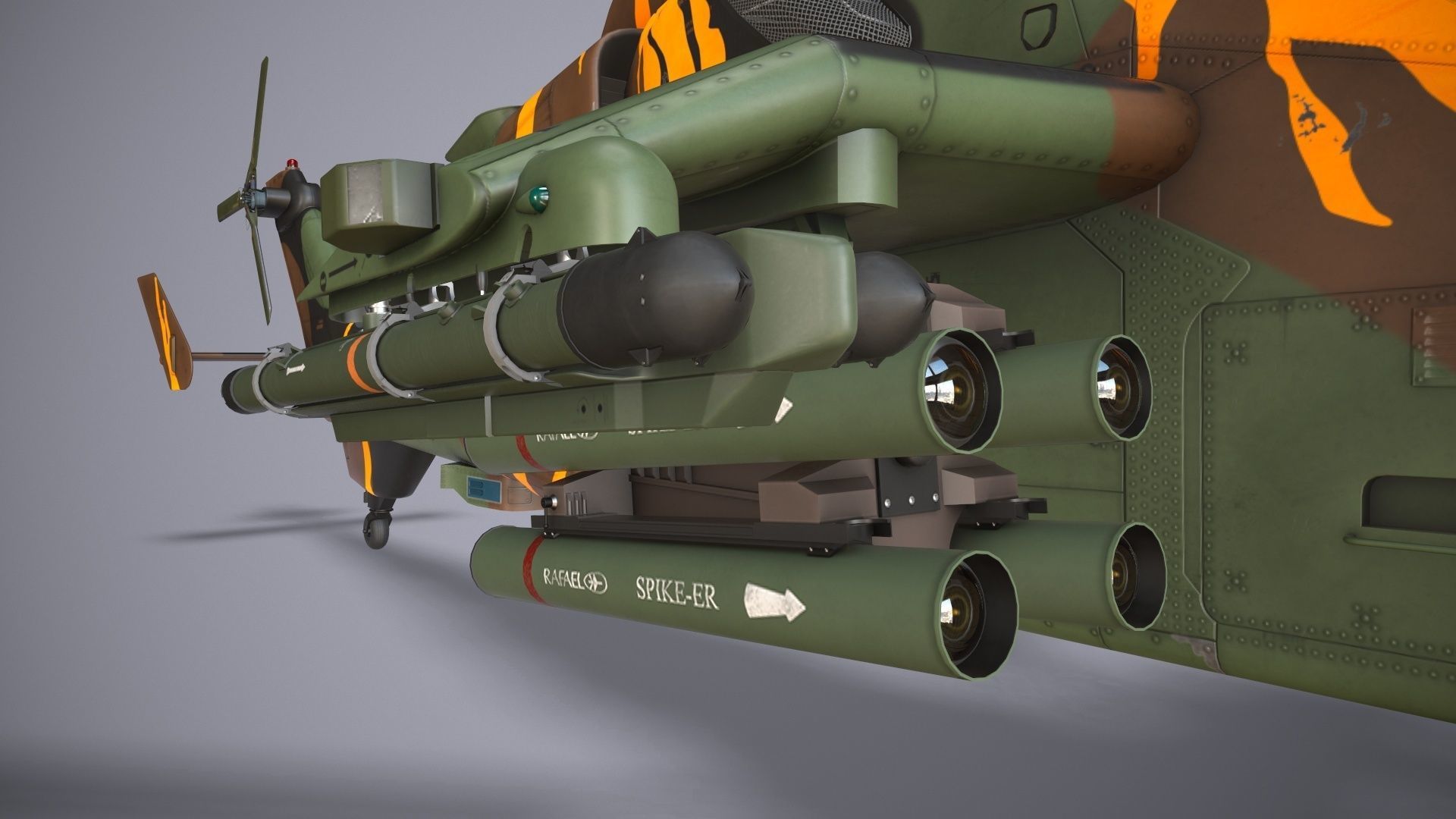 EC-665 Tiger HAD France 2 Basic Animation Low-poly 3D model_25