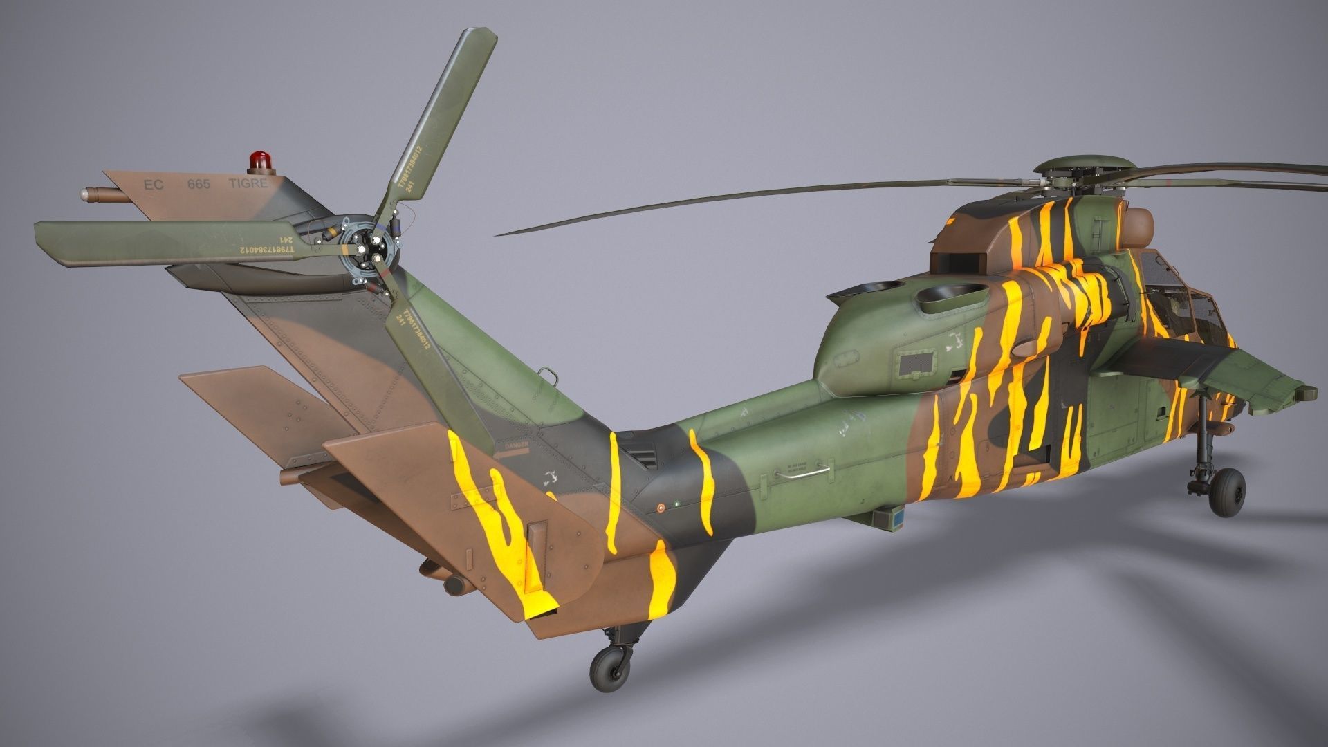 EC-665 Tiger HAD France 2 Basic Animation Low-poly 3D model_7