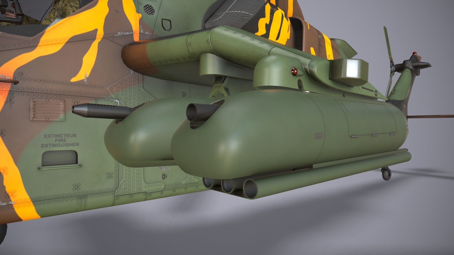 EC-665 Tiger HAD France 2 Basic Animation Low-poly 3D model_22
