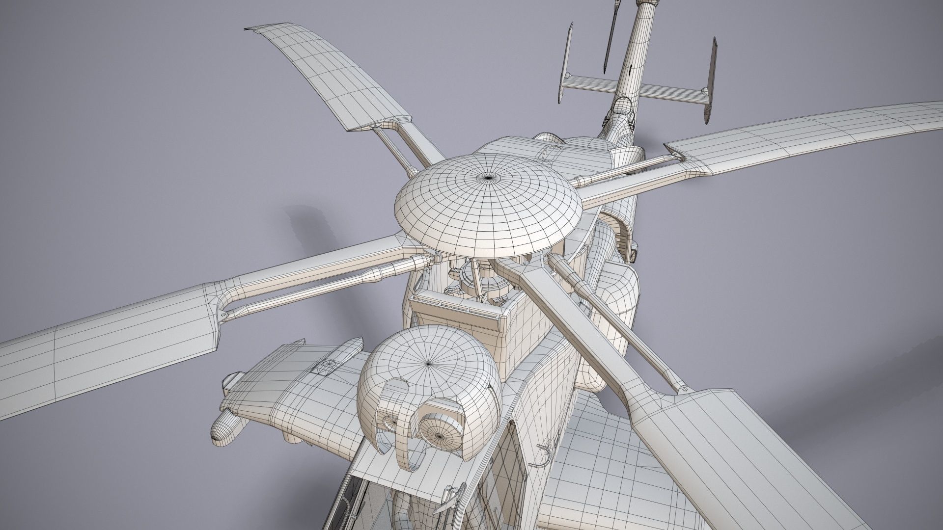 EC-665 Tiger HAD France 2 Basic Animation Low-poly 3D model_41