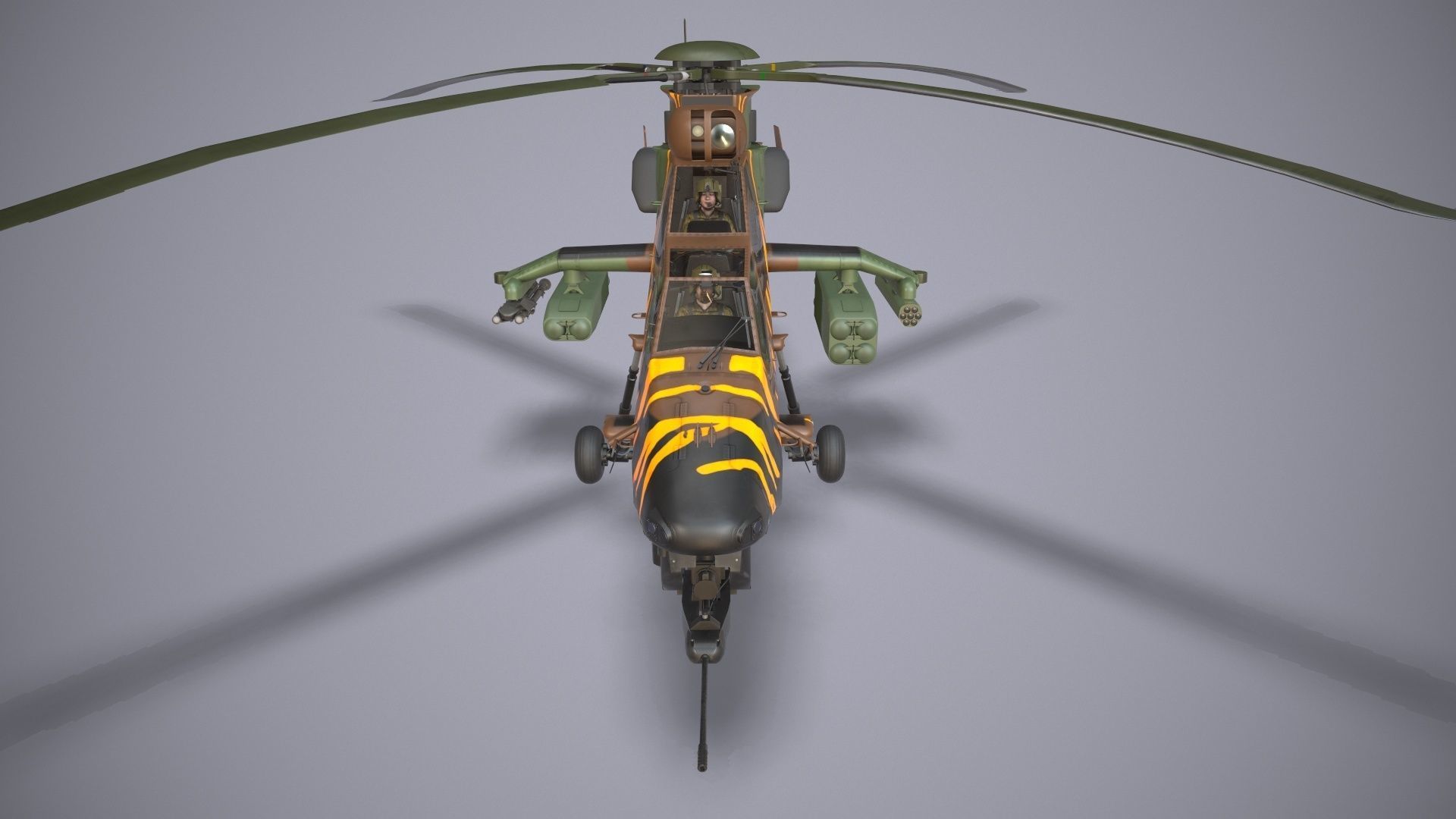 EC-665 Tiger HAD France 2 Basic Animation Low-poly 3D model_20