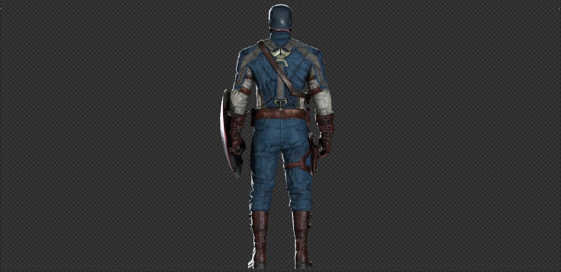 Captain America Steve Rogers from First Avenger 3D model_16
