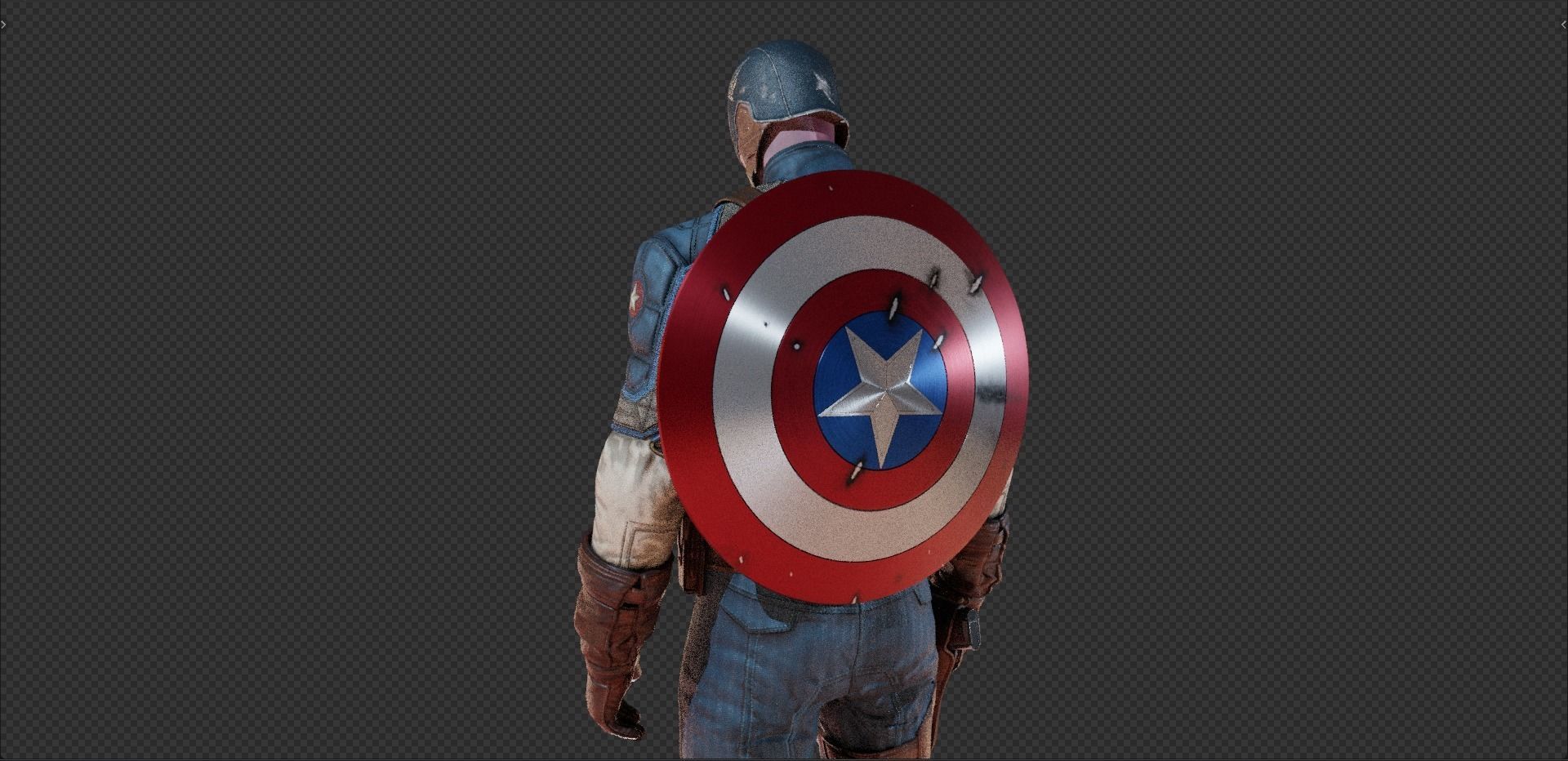 Captain America Steve Rogers from First Avenger 3D model_25