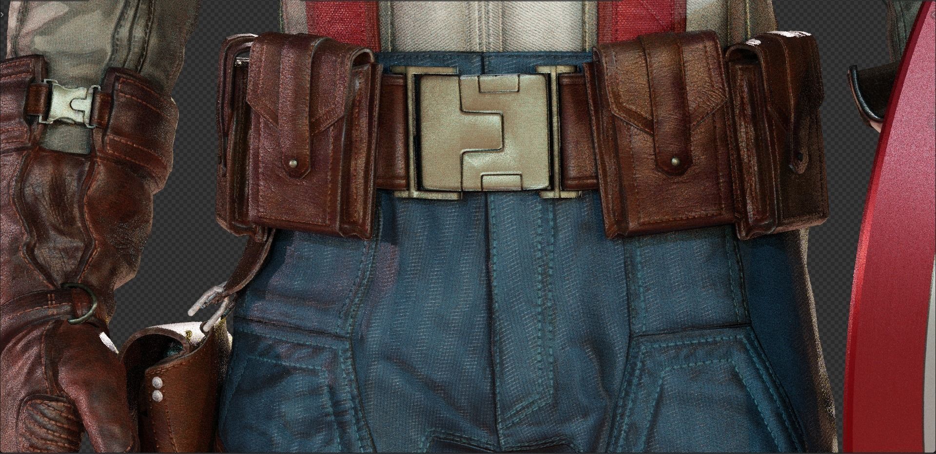 Captain America Steve Rogers from First Avenger 3D model_20