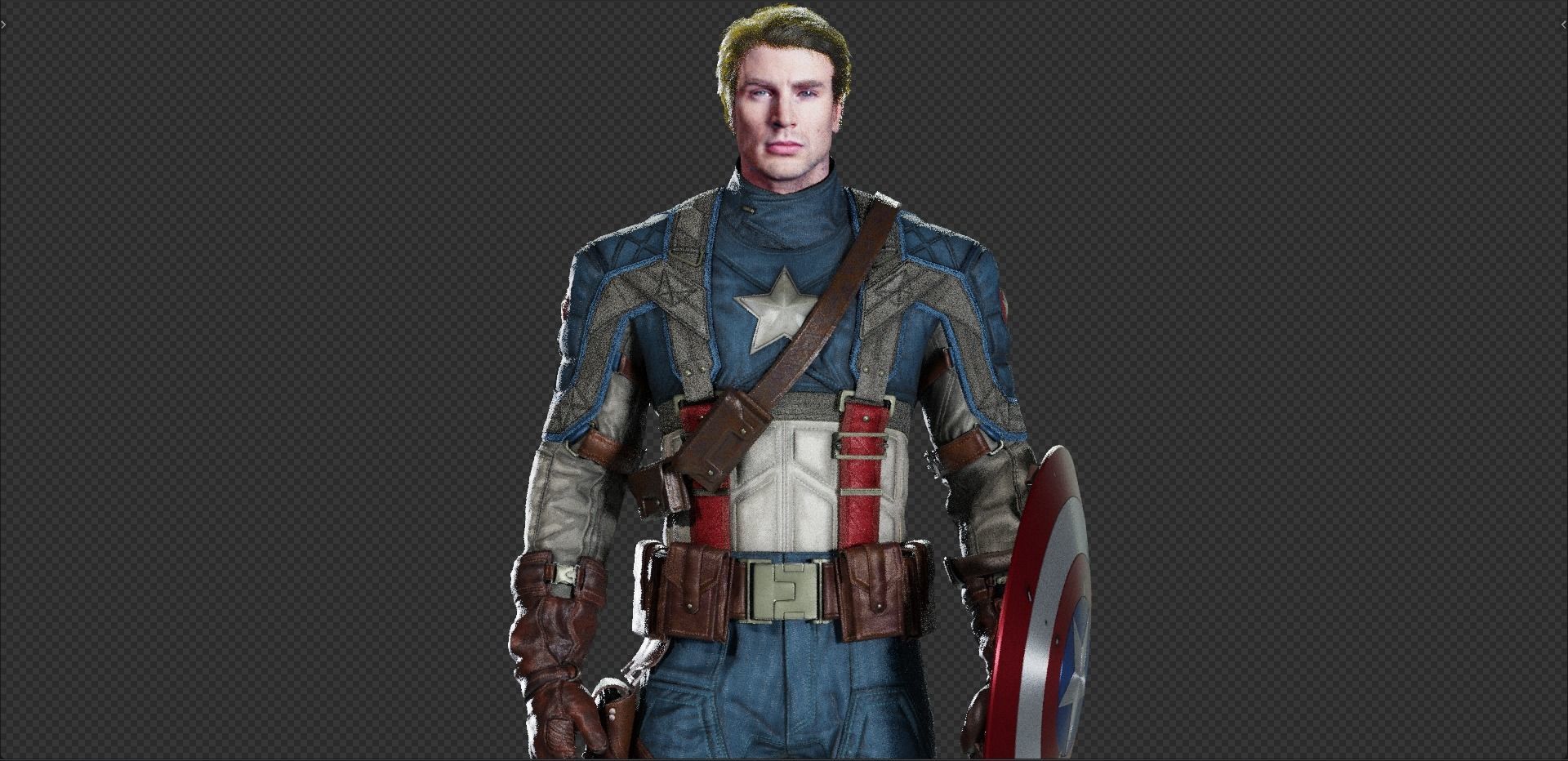 Captain America Steve Rogers from First Avenger 3D model_8