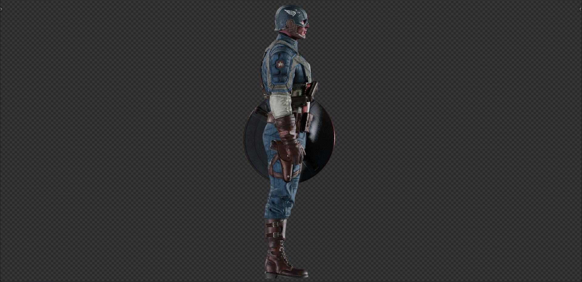 Captain America Steve Rogers from First Avenger 3D model_17