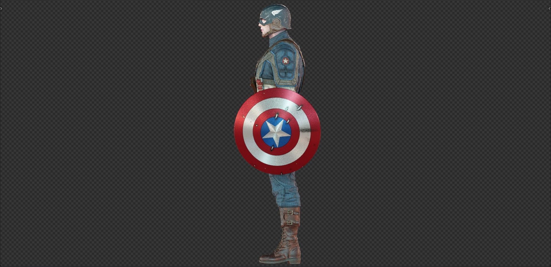 Captain America Steve Rogers from First Avenger 3D model_11