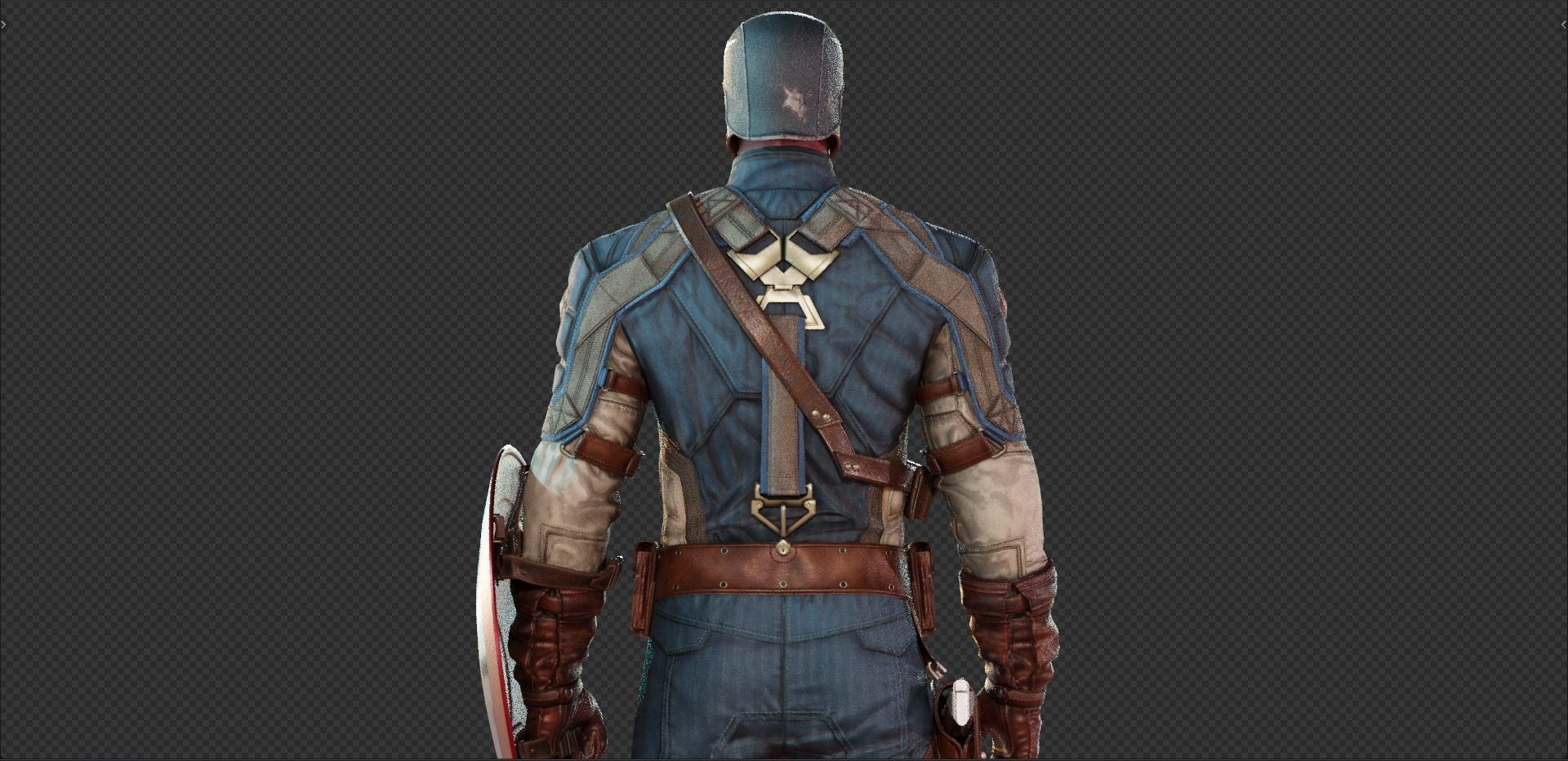 Captain America Steve Rogers from First Avenger 3D model_7